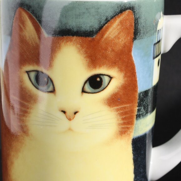 "Cats Away" Martin Leman Dept 56 Cat Mug Cat lovers coffee mug tea cup - Picture 5 of 5